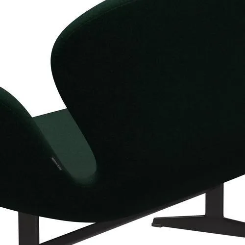 Fritz Hansen Swan™ Sofa 2 Seater, Warm Graphite/Divina Melange Dark Green