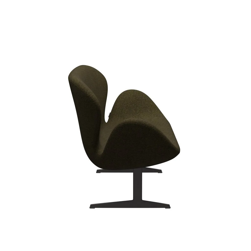 Fritz Hansen Swan™ Sofa 2 Seater, Warm Graphite/Divina Melange Dusty Olive