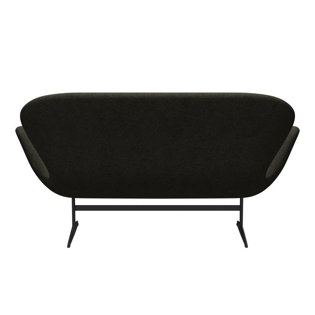 Fritz Hansen Swan™ Sofa 2 Seater, Warm Graphite/Divina Melange Grey Brown