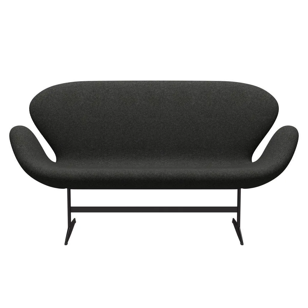 Fritz Hansen Swan™ Sofa 2 Seater, Warm Graphite/Divina Melange Grey