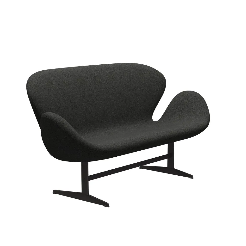 Fritz Hansen Swan™ Sofa 2 Seater, Warm Graphite/Divina Melange Grey