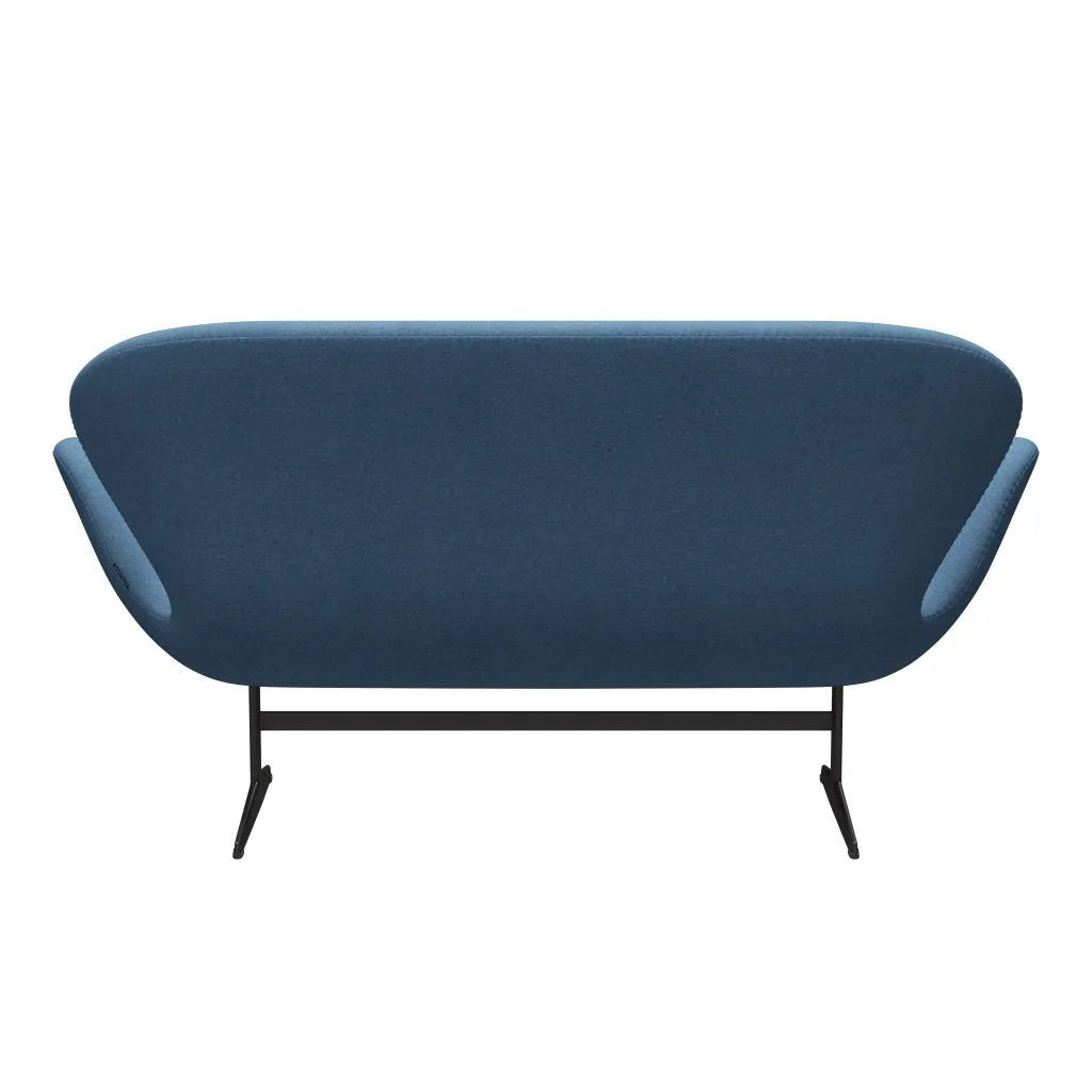 Fritz Hansen Swan™ Sofa 2 Seater, Warm Graphite/Divina Melange Light Blue