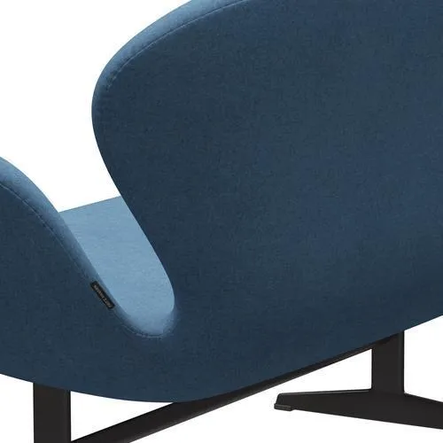 Fritz Hansen Swan™ Sofa 2 Seater, Warm Graphite/Divina Melange Light Blue