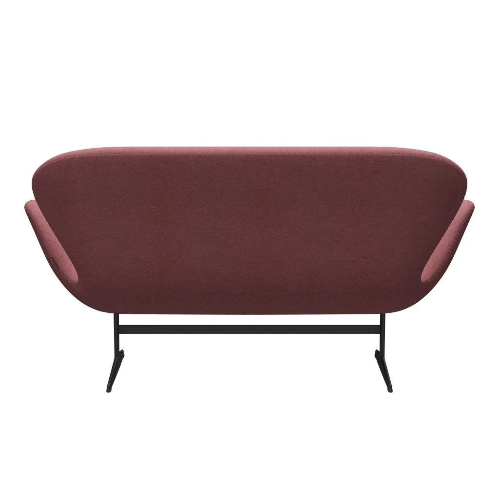 Fritz Hansen Swan™ Sofa 2 Seater, Warm Graphite/Divina Melange Pink