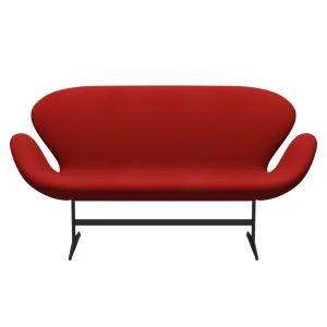 Fritz Hansen Swan™ Sofa 2 Seater, Warm Graphite/Divina Melange Red