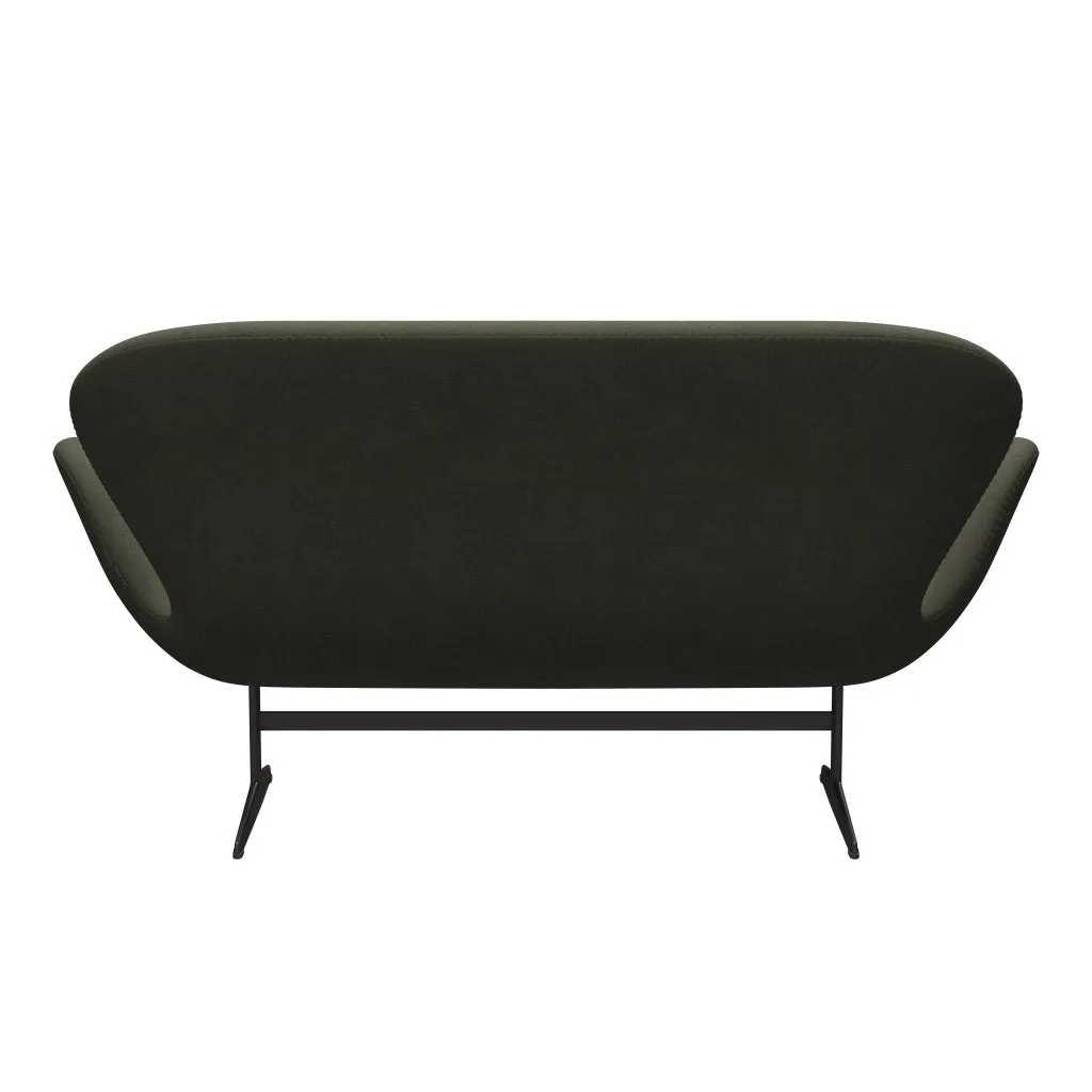 Fritz Hansen Swan™ Sofa 2 Seater, Warm Graphite/Divina Military Green
