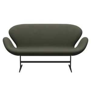Fritz Hansen Swan™ Sofa 2 Seater, Warm Graphite/Divina Military Green