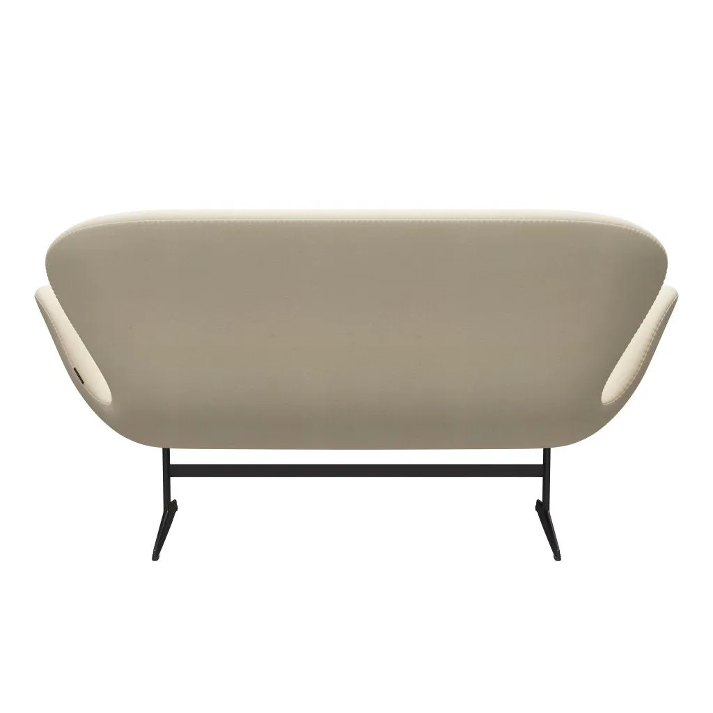Fritz Hansen Swan™ Sofa 2 Seater, Warm Graphite/Divina White
