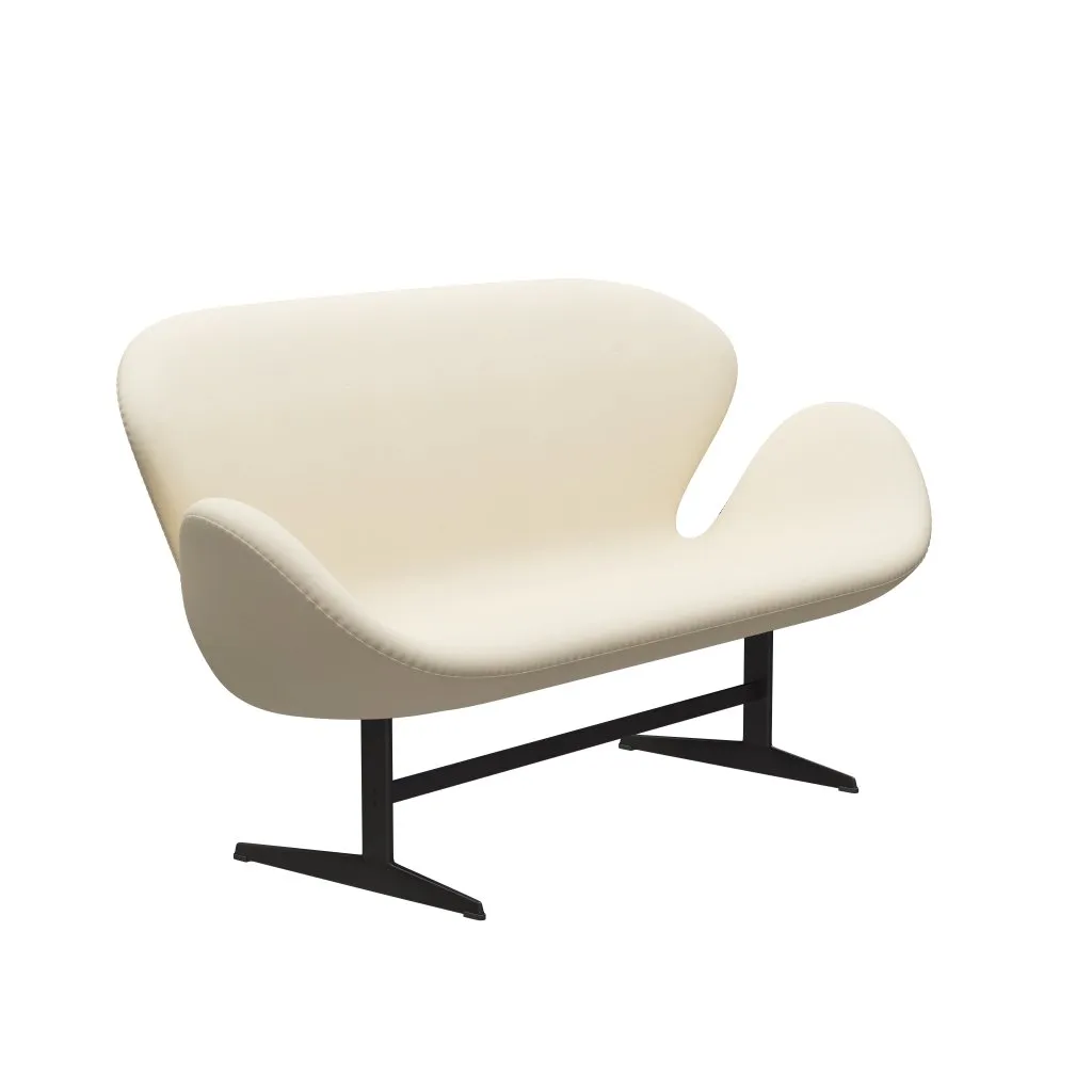 Fritz Hansen Swan™ Sofa 2 Seater, Warm Graphite/Divina White
