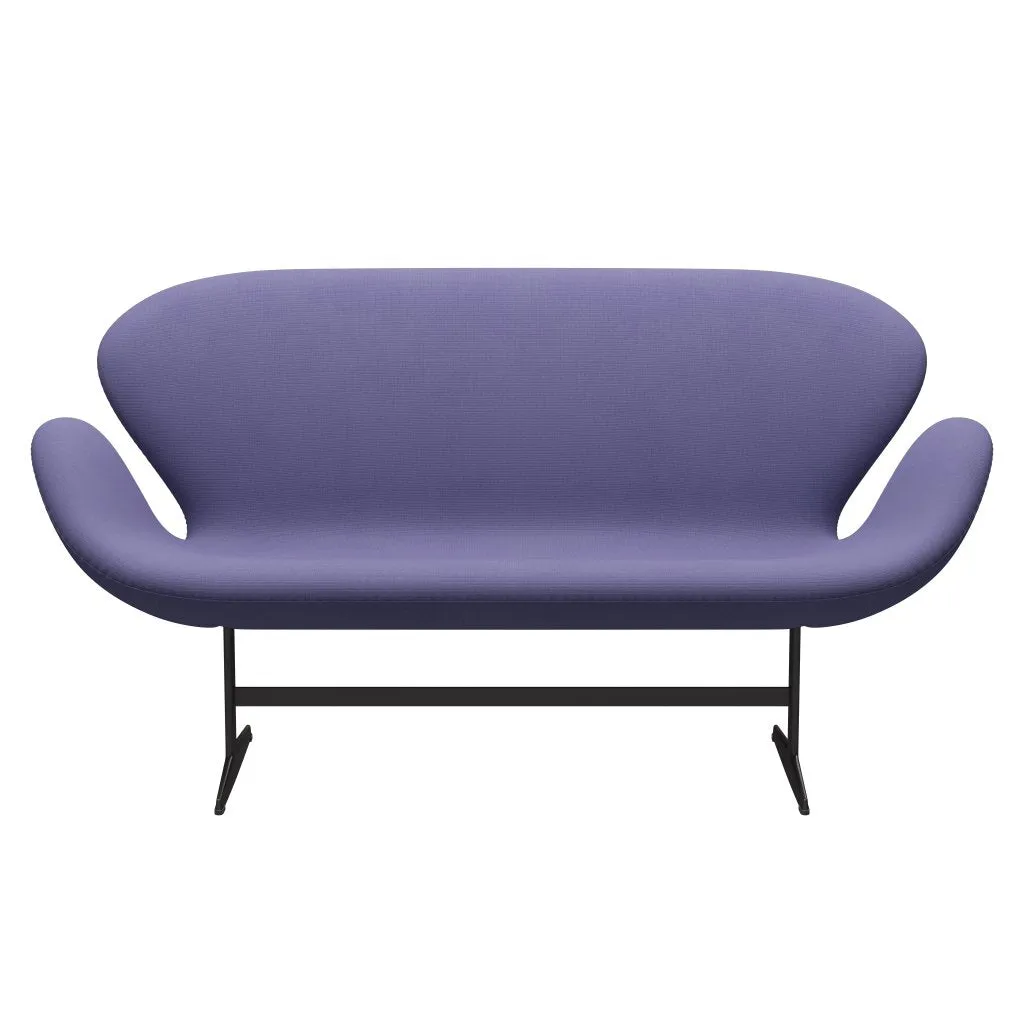Fritz Hansen Swan™ Sofa 2 Seater, Warm Graphite/Fame Blue Violet