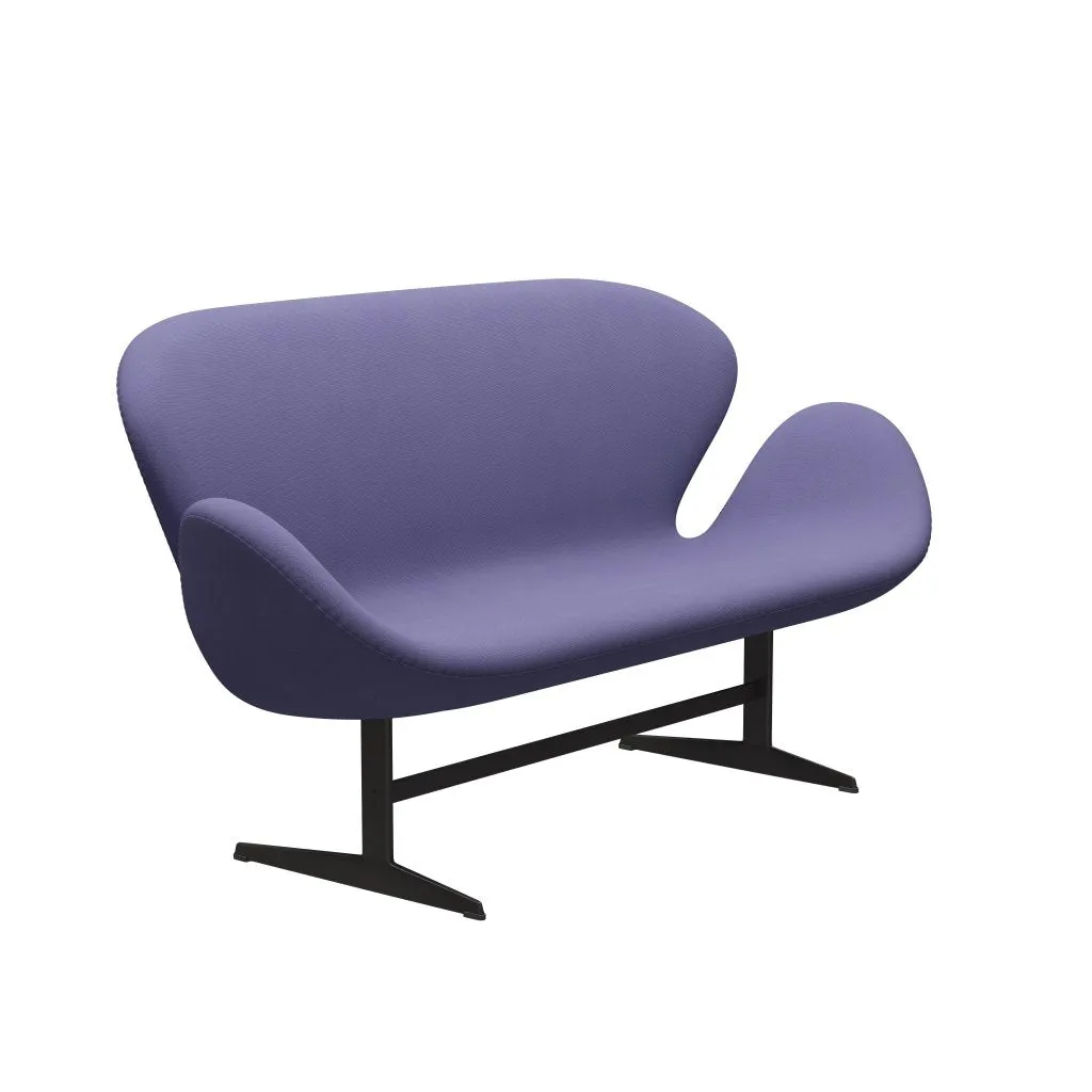 Fritz Hansen Swan™ Sofa 2 Seater, Warm Graphite/Fame Blue Violet