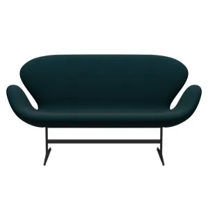 Fritz Hansen Swan™ Sofa 2 Seater, Warm Graphite/Fame Dark Green