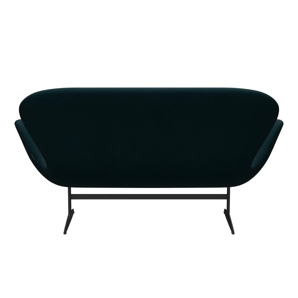 Fritz Hansen Swan™ Sofa 2 Seater, Warm Graphite/Fame Dark Green