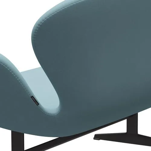 Fritz Hansen Swan™ Sofa 2 Seater, Warm Graphite/Fame Turquoise Light