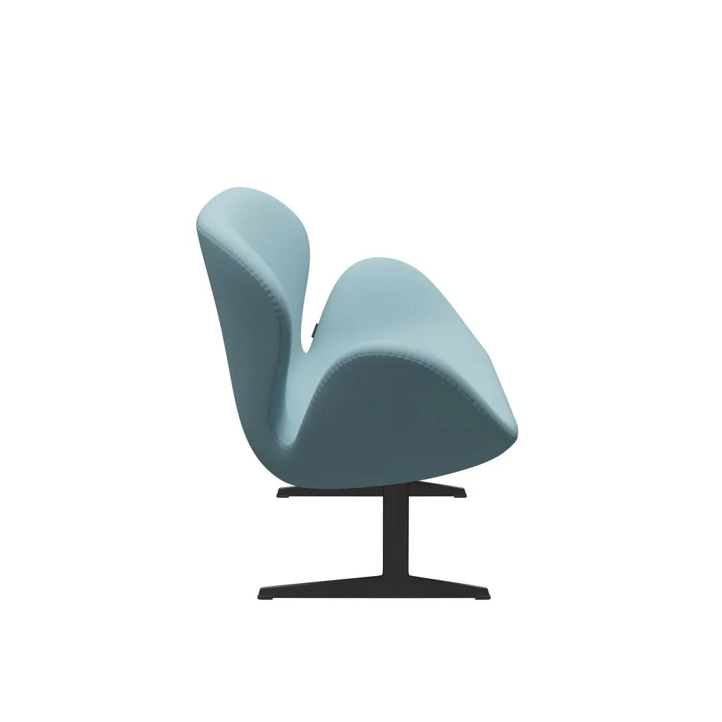 Fritz Hansen Swan™ Sofa 2 Seater, Warm Graphite/Fame Turquoise Light