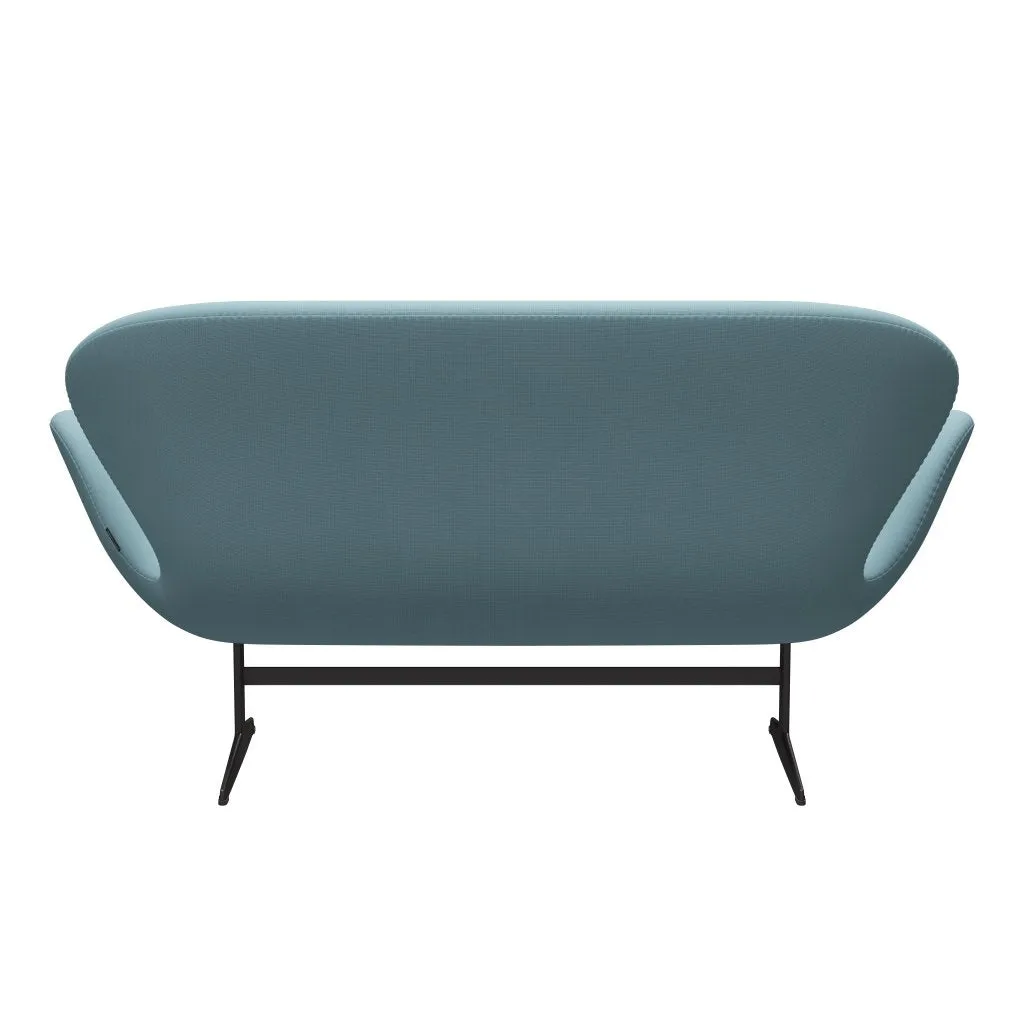 Fritz Hansen Swan™ Sofa 2 Seater, Warm Graphite/Fame Turquoise Light
