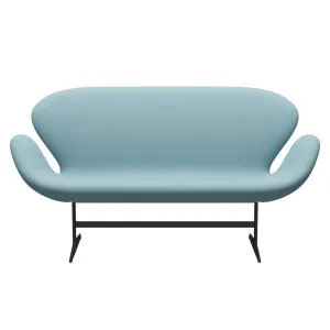 Fritz Hansen Swan™ Sofa 2 Seater, Warm Graphite/Fame Turquoise Light