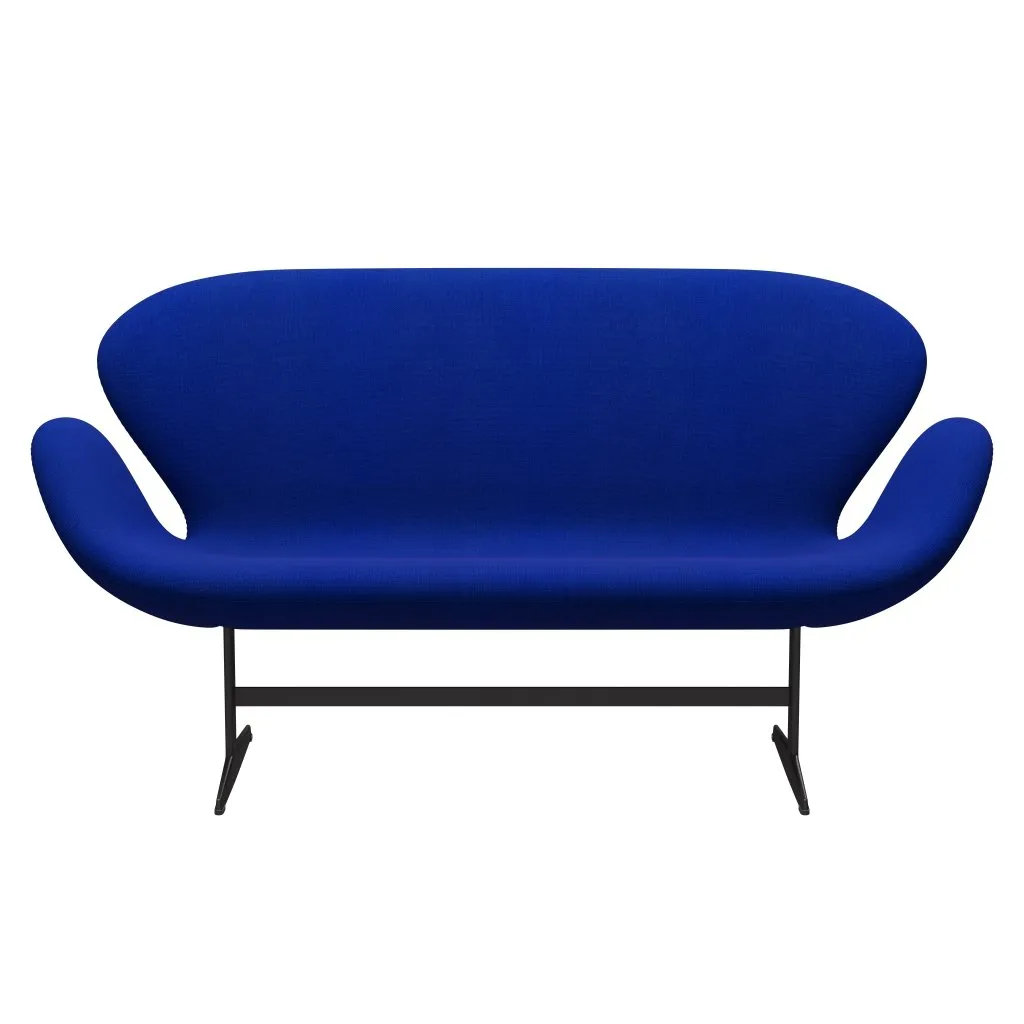 Fritz Hansen Swan™ Sofa 2 Seater, Warm Graphite/Hallingdal Blue