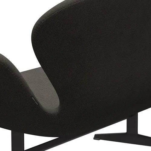 Fritz Hansen Swan™ Sofa 2 Seater, Warm Graphite/Hallingdal Charcoal Light