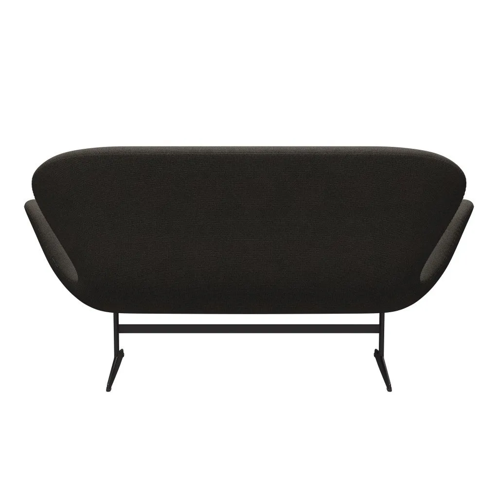 Fritz Hansen Swan™ Sofa 2 Seater, Warm Graphite/Hallingdal Charcoal Light