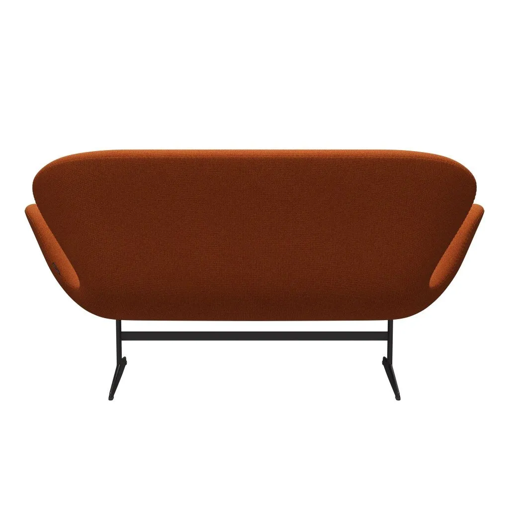Fritz Hansen Swan™ Sofa 2 Seater, Warm Graphite/Hallingdal Red/Curry