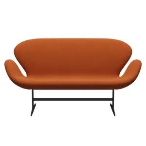 Fritz Hansen Swan™ Sofa 2 Seater, Warm Graphite/Hallingdal Red/Curry