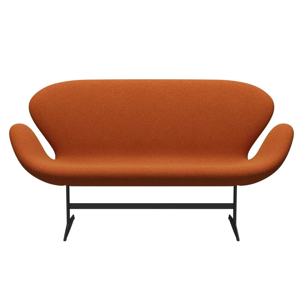 Fritz Hansen Swan™ Sofa 2 Seater, Warm Graphite/Hallingdal Red/Curry