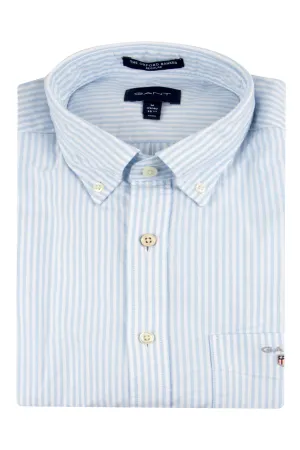 Gant Regular Fit Oxford Banker Shirt Capri Blue