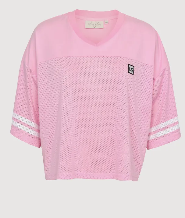 GRACE MESH TEESHIRT PINK - LES SOEURS