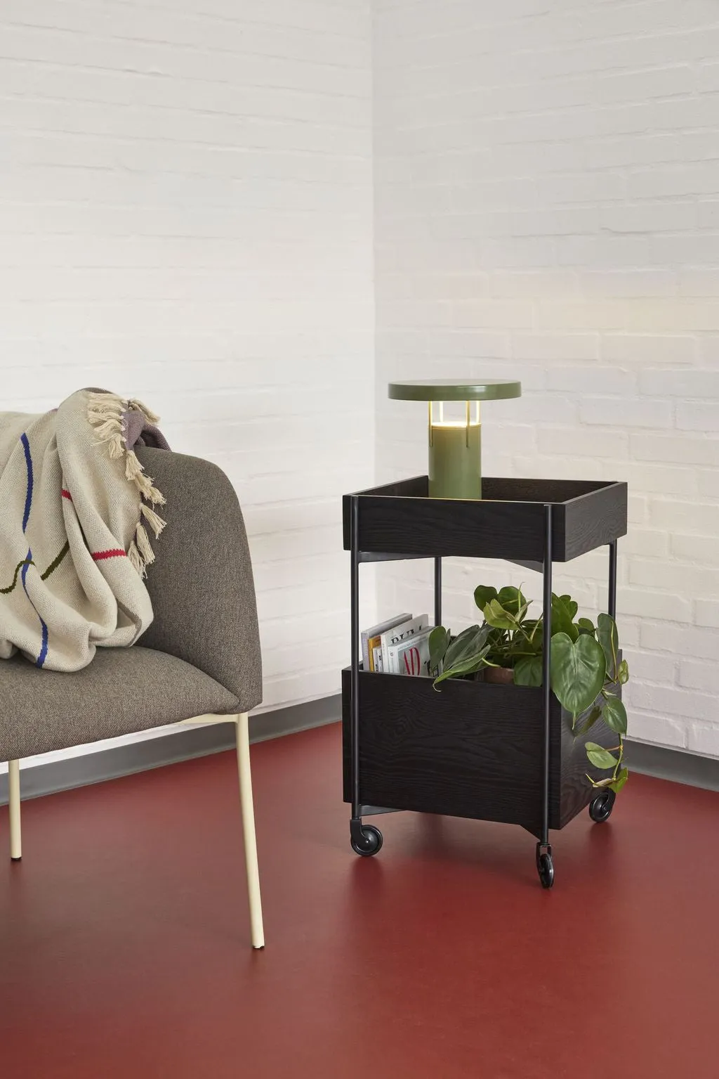Hübsch Fresh Trolley, Black