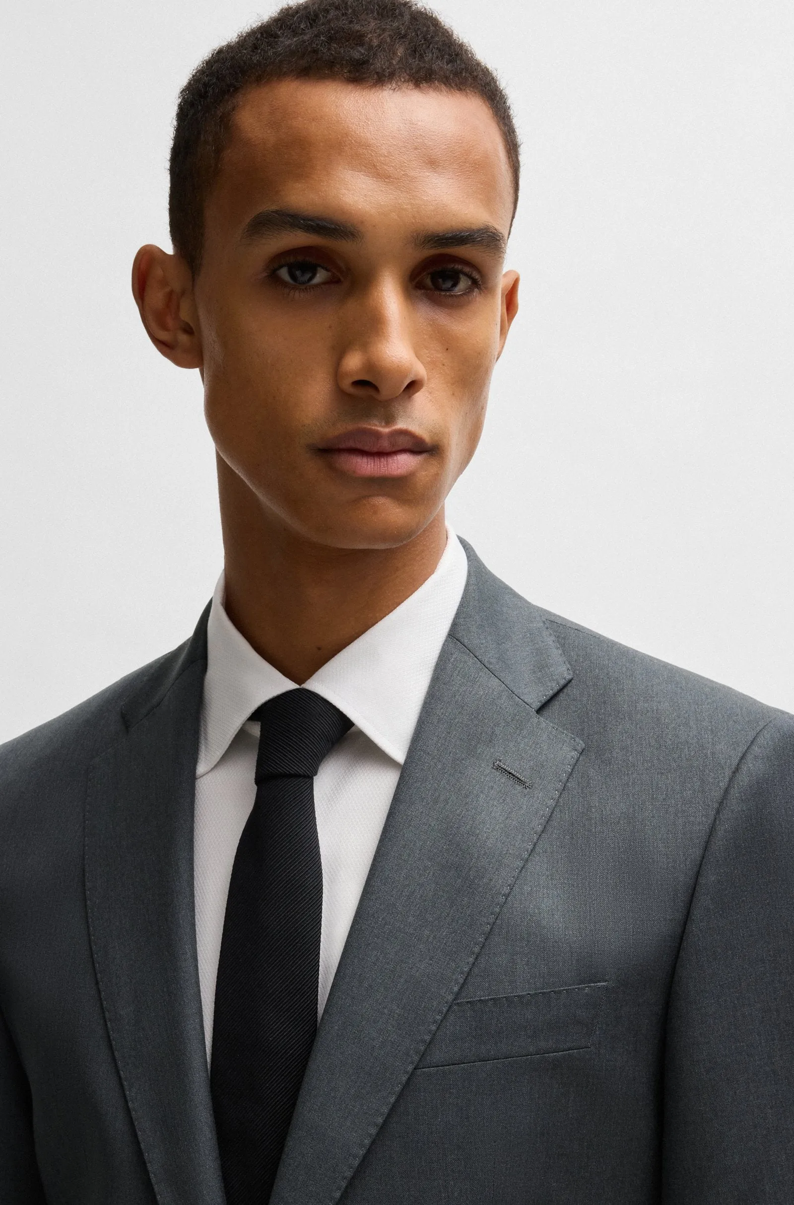 Hugo Boss Dark Grey Jeckson Lenon B1 Suit