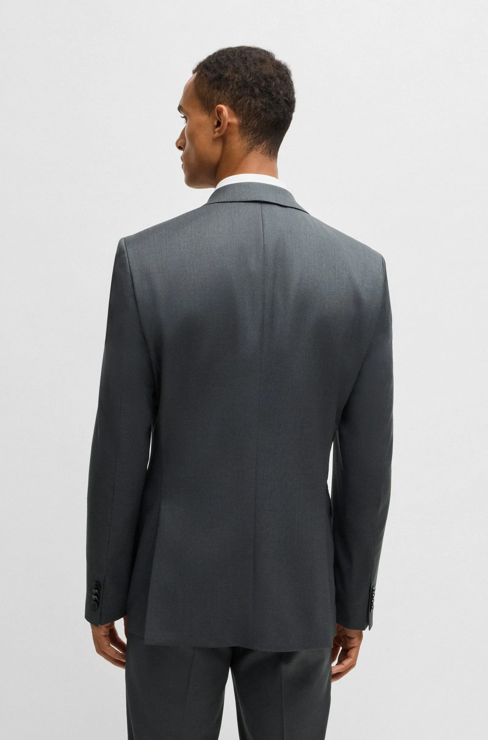 Hugo Boss Dark Grey Jeckson Lenon B1 Suit