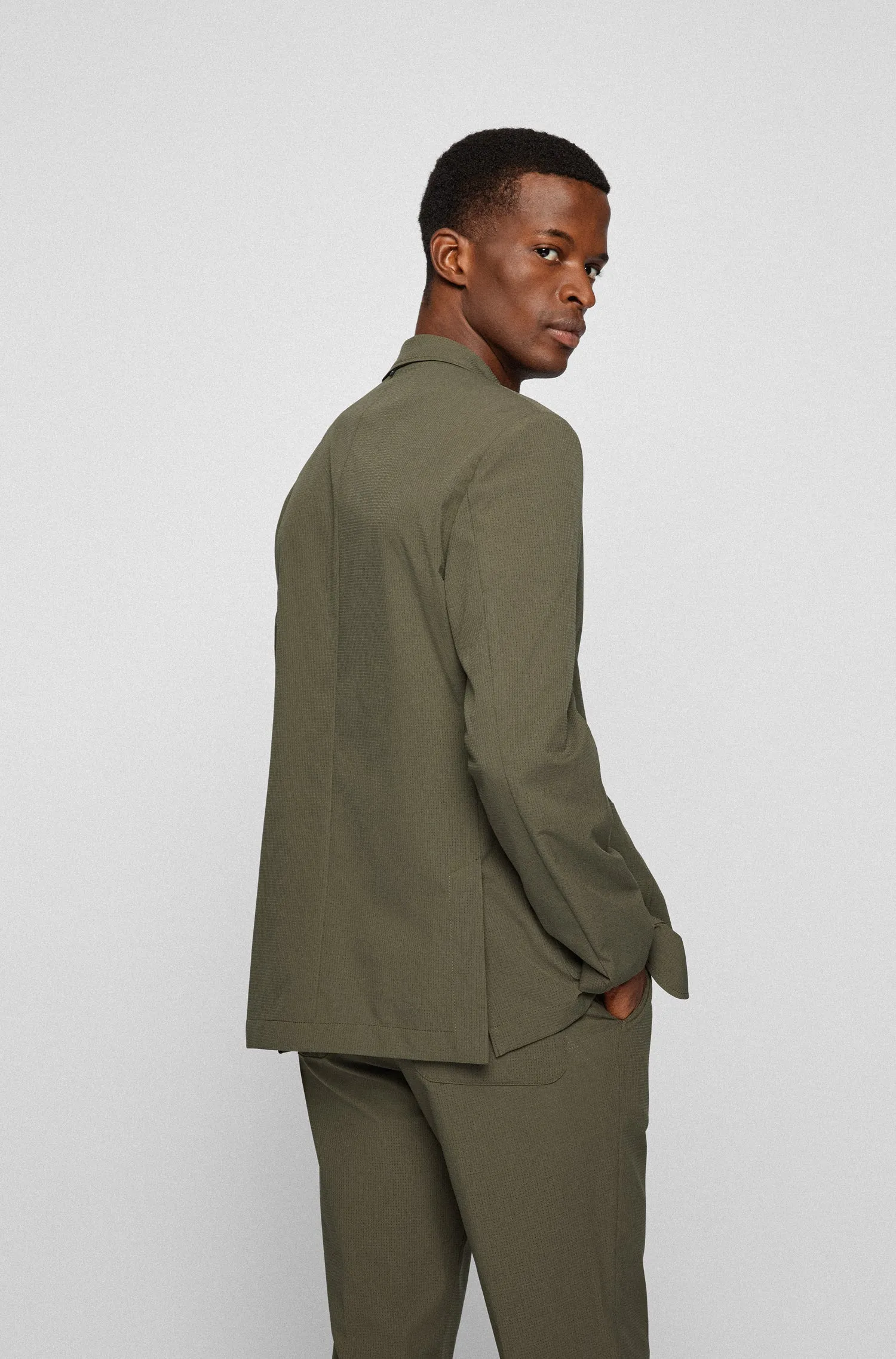 Hugo Boss Henry Pack Jacket Open Green