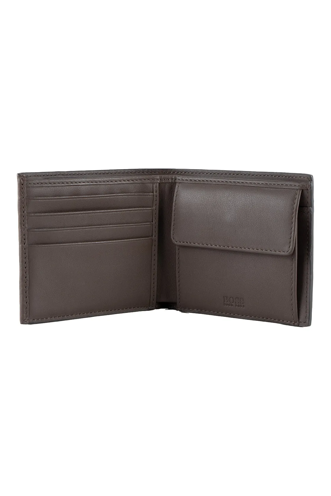 Hugo Boss Traveller Coin Wallet Brown