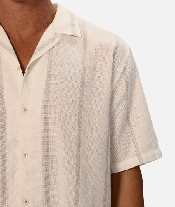 Industrie The Cassiano SS Shirt Off Wht Grey