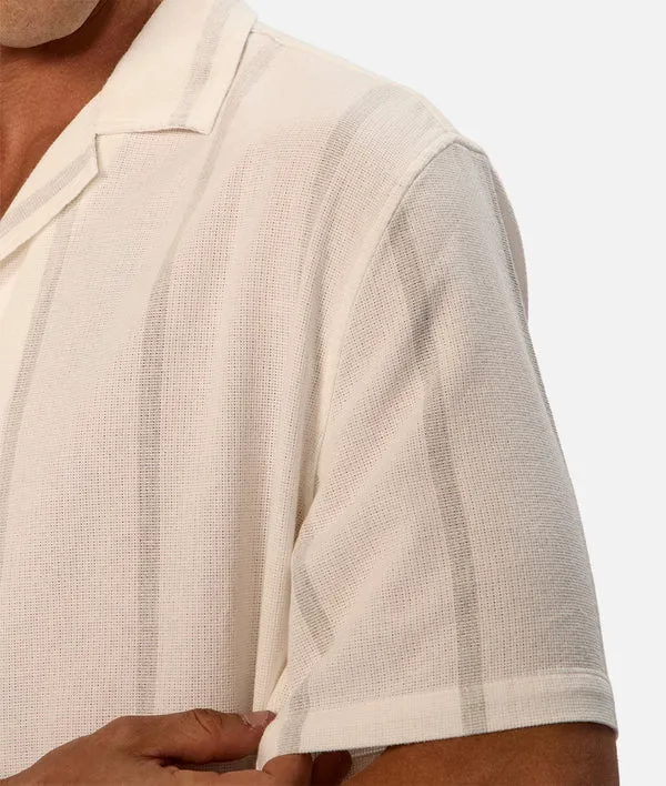 Industrie The Cassiano SS Shirt Off Wht Grey
