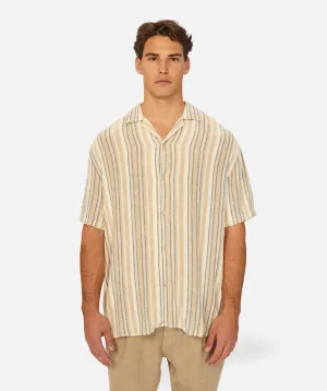 Industrie The Livorno Linen SS Shirt Multi