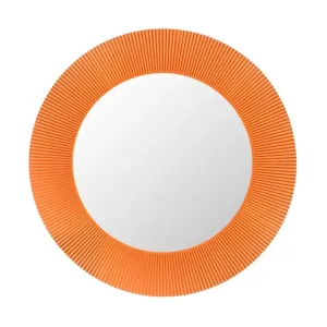 Kartell All Saints Mirror With Lighting, Tangerin Orange