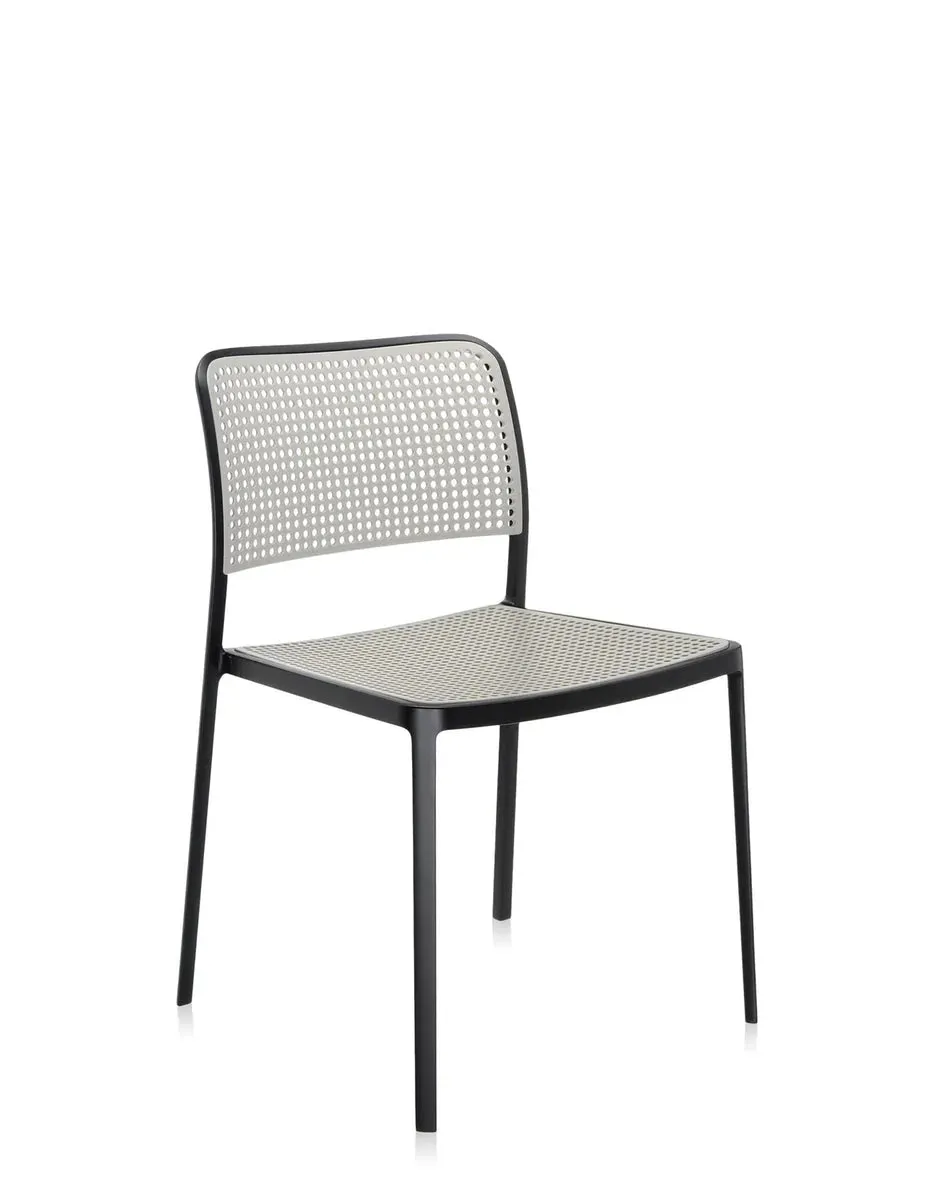 Kartell Audrey Chair, Black/Light Grey