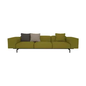 Kartell Largo 3 Seater Sofa Nilo, Green