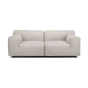 Kartell Plastics Duo 2 Seater Sofa Sx Cotton, Nude