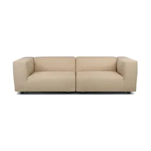 Kartell Plastics Duo 2 Seater Sofa Sx Xl Cotton, Taupe