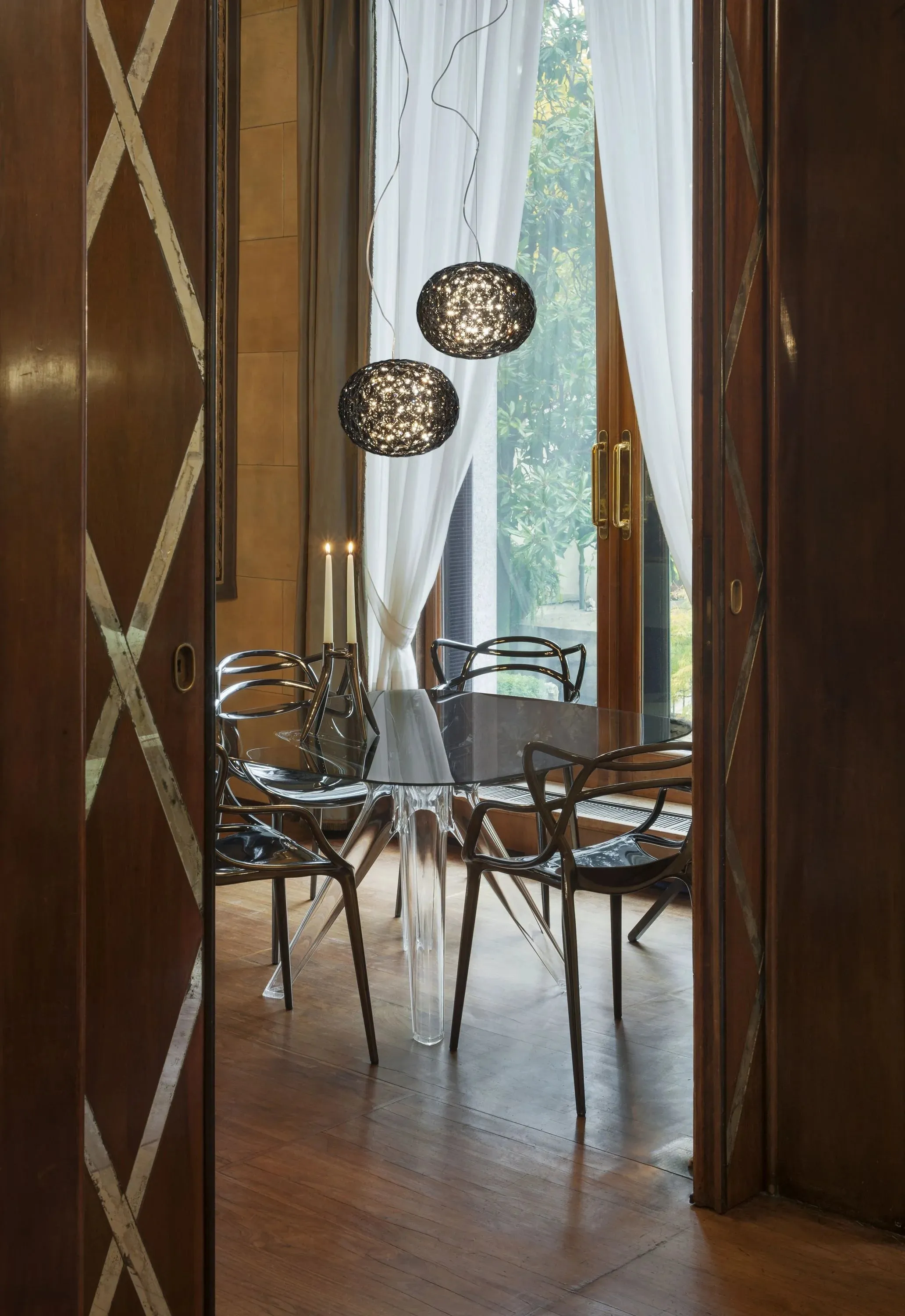 Kartell Sir Gio Table Square, Fume/Bronze