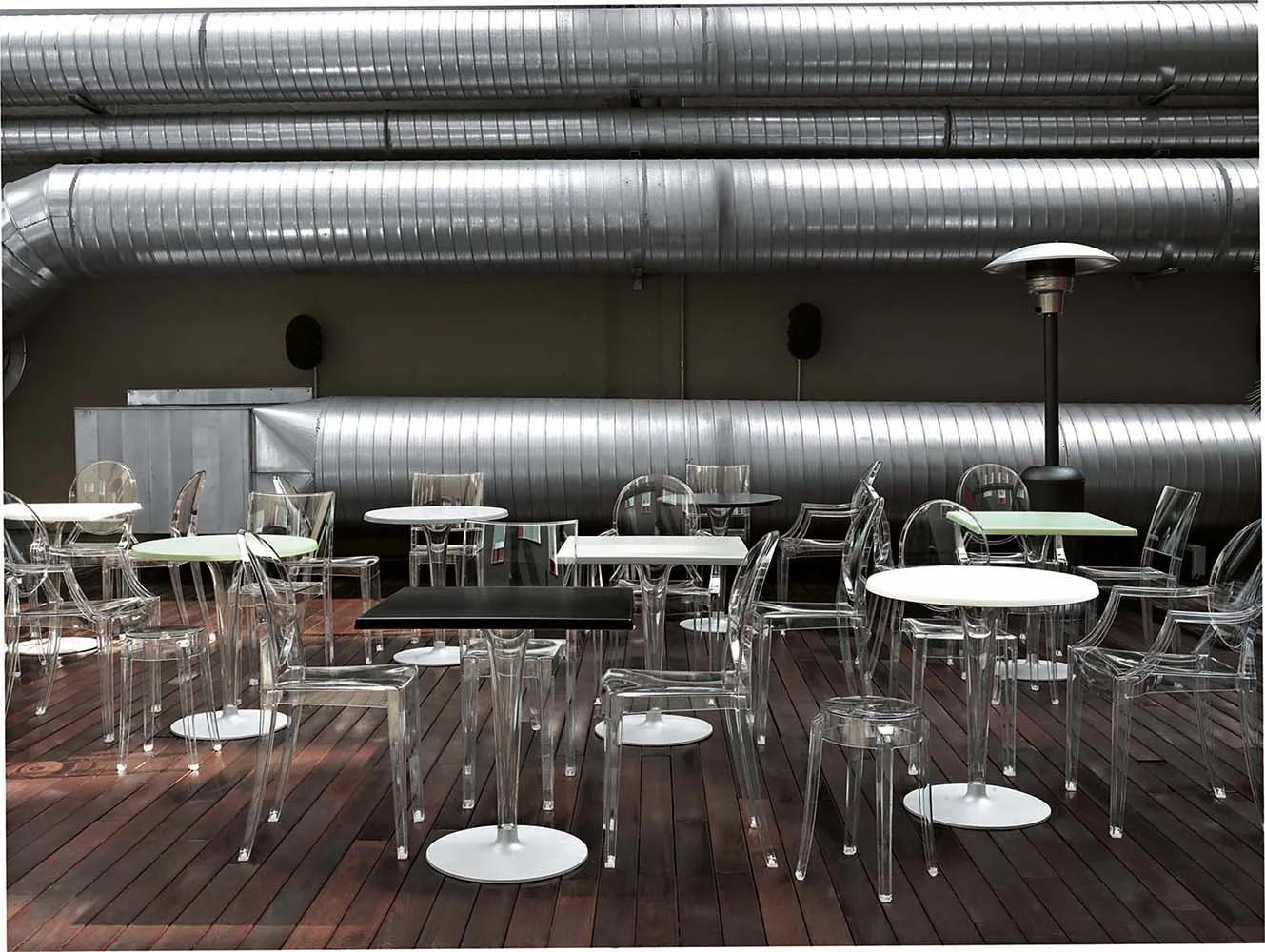 Kartell Top Top Table Per Dr. Yes Round With Square Base ⌀70 Cm, White