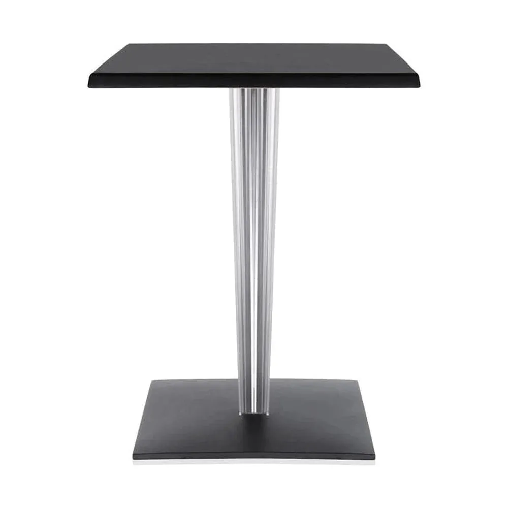 Kartell Top Top Table Per Dr. Yes Square With Square Base 60x60 Cm, Black