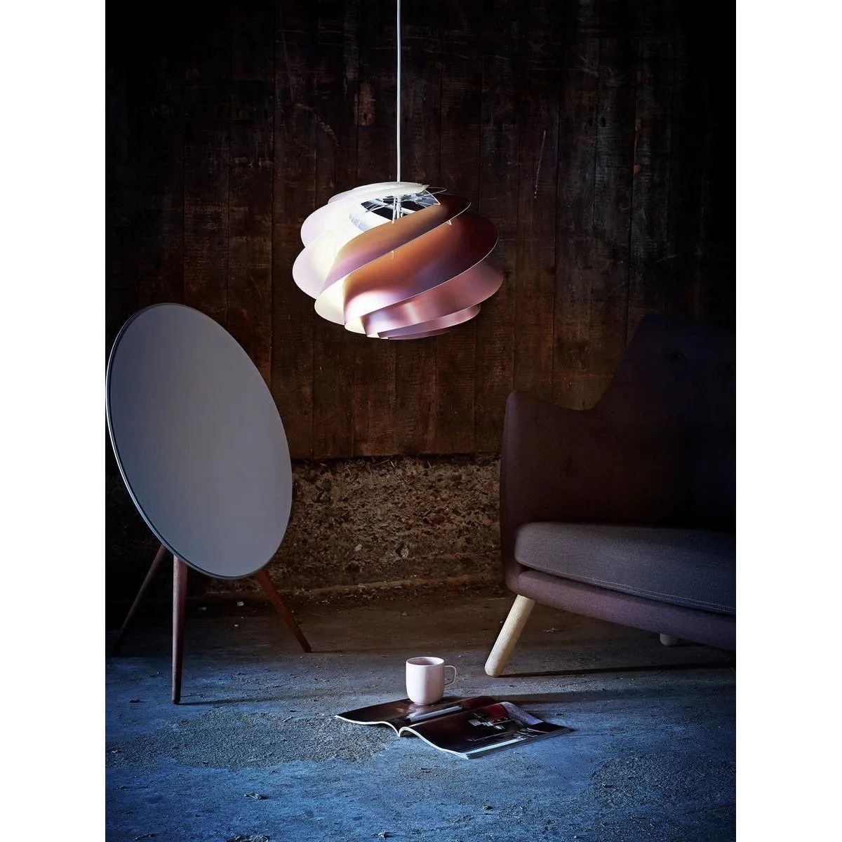 Le Klint Swirl I Pendant, White ø45 Cm