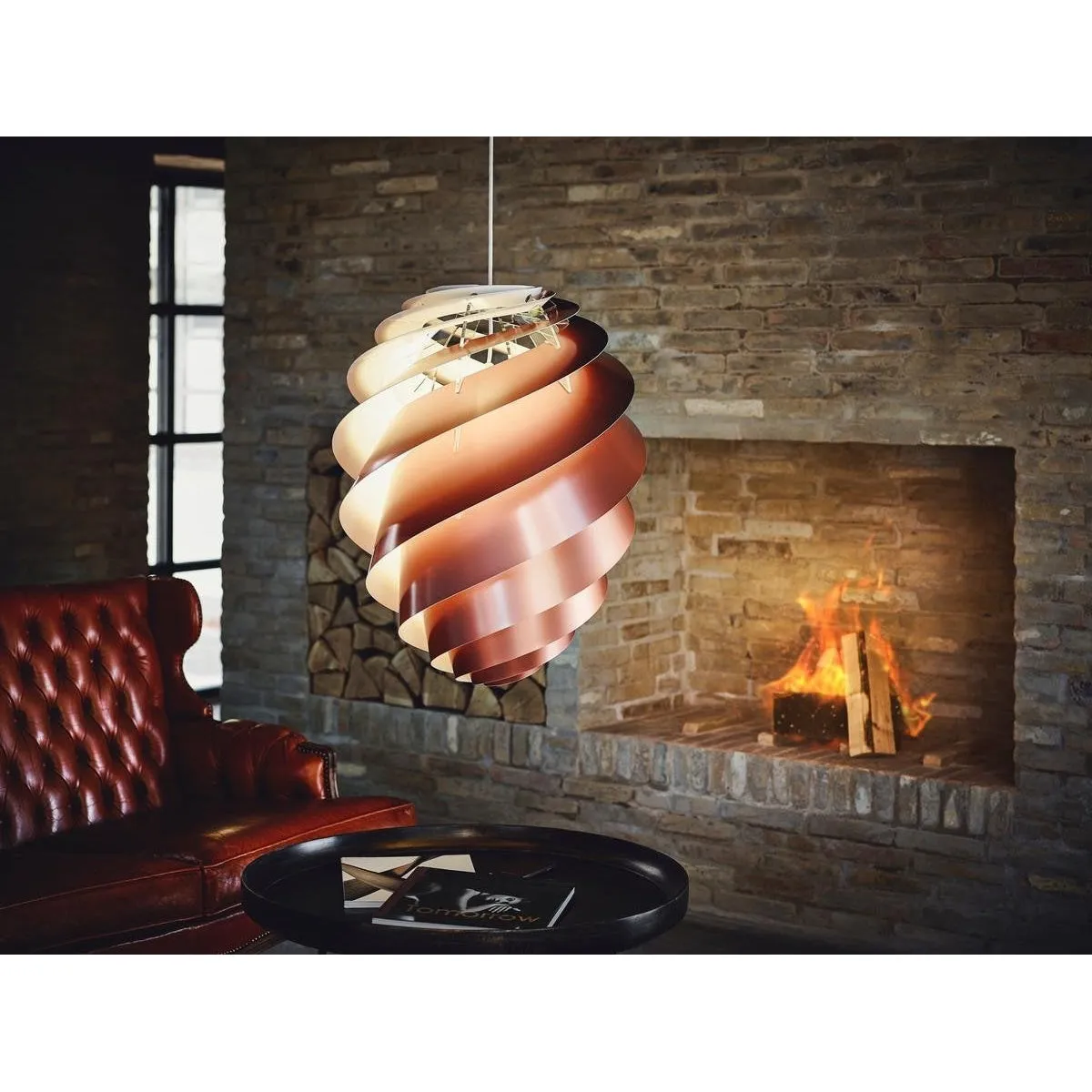 Le Klint Swirl Ii Pendant, Copper ø55 Cm