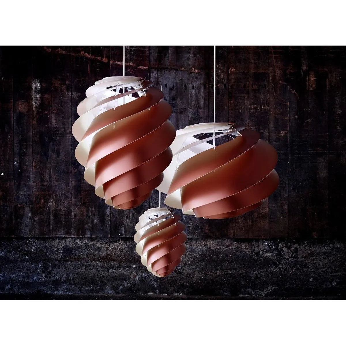 Le Klint Swirl Ii Pendant, Copper ø55 Cm