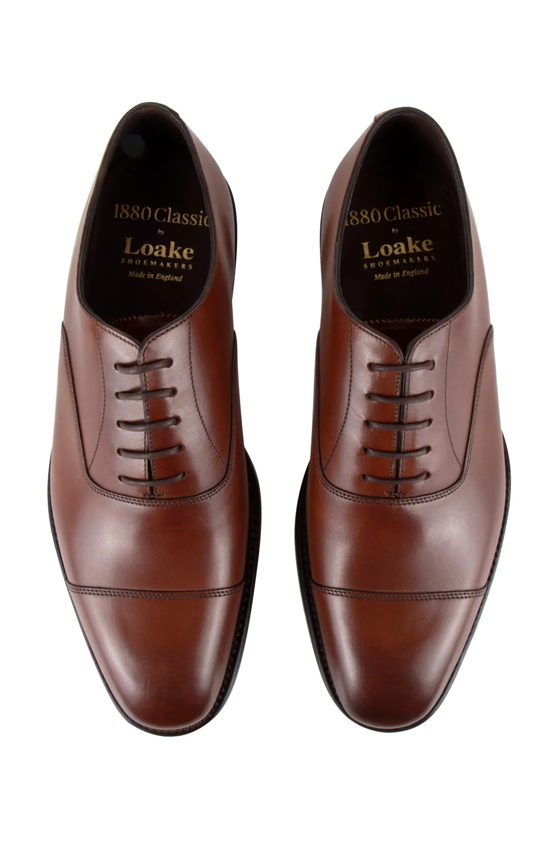Loake Aldwych Rubber Sole Oxford Shoe Brown