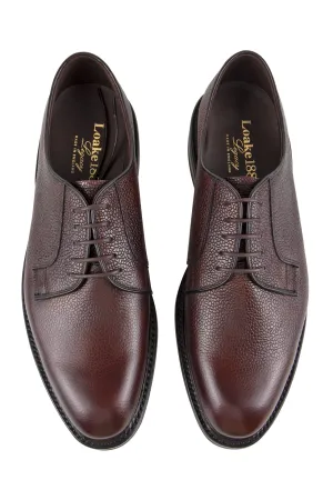 Loake Troon Burnished Calf Leather Shoe Rosewood